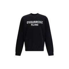 Черен памучен суитшърт Dsquared²
