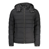 Мъжко яке от черен полиамид Guess