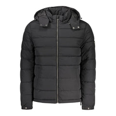 Мъжко яке от черен полиамид Guess