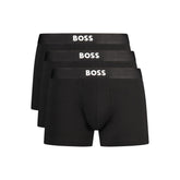 Черни памучни боксерки Hugo Boss