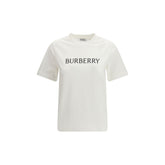 Бяла памучна тениска Burberry