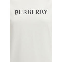 Бяла памучна тениска Burberry