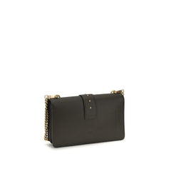 Чанта за през рамо Bos Taurus от двуцветна телешка кожа PINKO