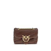 Чанта за през рамо Bos Taurus от кафява телешка кожа PINKO