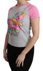 Moschino сива и розова памучна тениска My Little Pony Top