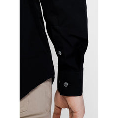 Черна памучна риза Calvin Klein