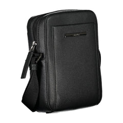 Calvin Klein Елегантна черна чанта за рамо с лого