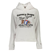 Дамски пуловер Tommy Hilfiger бял памучен