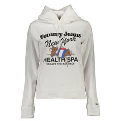 Дамски пуловер Tommy Hilfiger бял памучен