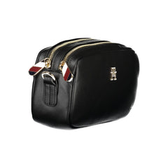 Дамска чанта Tommy Hilfiger от черен полиестер