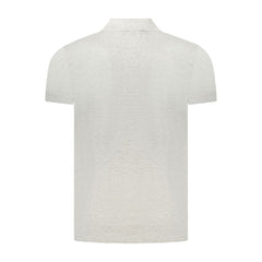 Cavalli Class Gray Cotton Polo Shirt