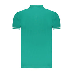 Cavalli Class Green Cotton Men Polo Shirt