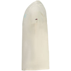 Мъжка тениска Tommy Hilfiger бежова памучна