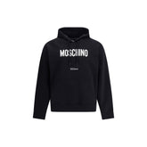 Черен памучен суитшърт Moschino