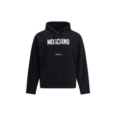 Черен памучен суитшърт Moschino