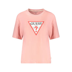 Дамска тениска Guess Jeans Pink Cotton