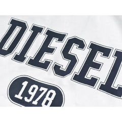 Бяла памучна тениска Diesel