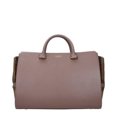 Синя кожена чанта Burberry