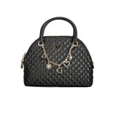 Дамска чанта Guess Jeans от черен полиетилен