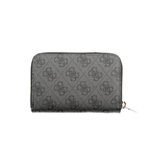 Дамски портфейл Guess Jeans от черен полиетилен