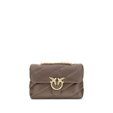 Чанта за през рамо Bos Taurus от кафява телешка кожа PINKO