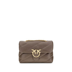 Чанта за през рамо Bos Taurus от кафява телешка кожа PINKO