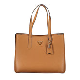 Кафява полиетиленова чанта Guess Jeans