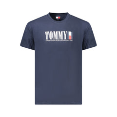 Мъжка тениска Tommy Hilfiger синя памучна