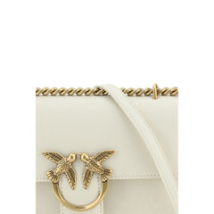 Чанта за през рамо Bos Taurus от бежова телешка кожа PINKO