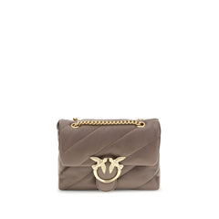 Чанта за през рамо Bos Taurus от кафява телешка кожа PINKO