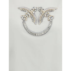 PINKO Бяла памучна тениска