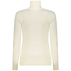 Дамски пуловер Guess Jeans от бяла вискоза