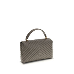 Портфейл PINKO Bos Taurus от сив телешки кожа