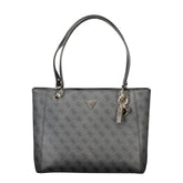 Дамска чанта Guess Jeans от черен полиетилен