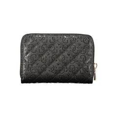 Дамски портфейл Guess Jeans от черен полиетилен