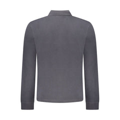 Черна памучна поло тениска Napapijri