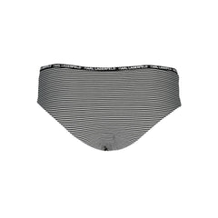 Karl Lagerfeld Black Elastane Swimwear