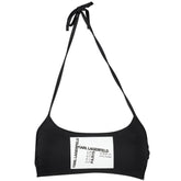 Karl Lagerfeld Black Elastane Swimwear