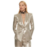 Жълт полиестерен блейзър Patrizia Pepe