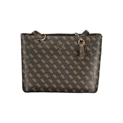 Кафява полиетиленова чанта Guess Jeans