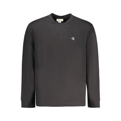 Черна памучна тениска Calvin Klein