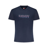 Мъжка тениска Tommy Hilfiger синя памучна