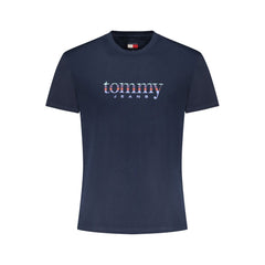 Мъжка тениска Tommy Hilfiger синя памучна