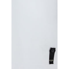 Бяла памучна тениска Fendi