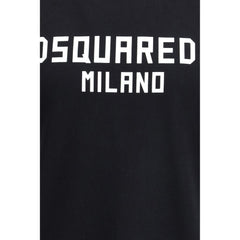 Черна памучна тениска Dsquared²