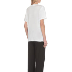  Бяла памучна тениска Moschino