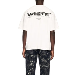 Бяла памучна тениска Off-White