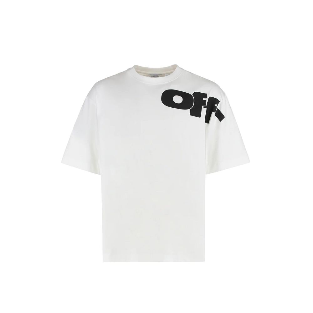 Тениска от бял памук Off-White