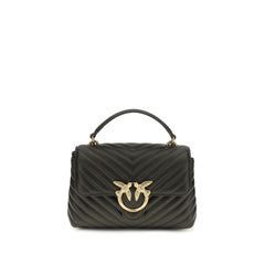 Чанта PINKO Bos Taurus от двуцветна телешка кожа