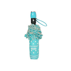 Бутиков дамски чадър Moschino от син полиестер